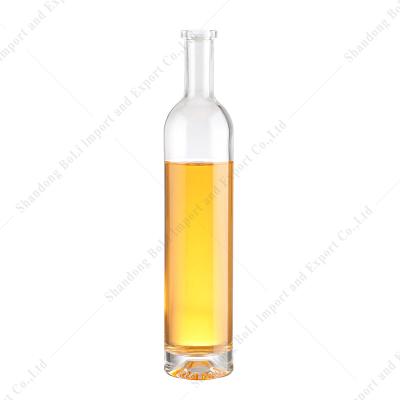 China Wholesale High Quality Beverage Glass Bottle for Brandy Whiskey 700ml 750ml 1000ml gin for sale