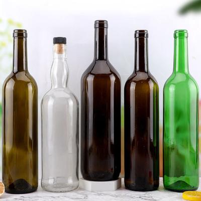 China Custom Olive Oil Bottle Decoration 500ml Glass Water Bottles Beverage 1 Liter Wines and Spirits Liquor Bottle for sale