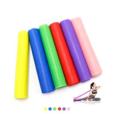 China Fitness Yoga Home Resistance Fitnessl Test Program Best Price Flat Bands Elastic Stretch Exercise for sale