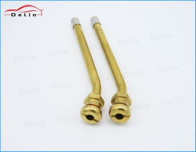 China DeLin V3.20.6 Brass Rubber Angle Metal Truck Tubeless Tire Heavy Duty Valve Stem for sale