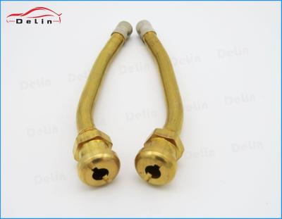 China DeLin Hot Sale V3.20.11 Tube Brass Metal Flange-in Truck Bus Tire Valve for sale