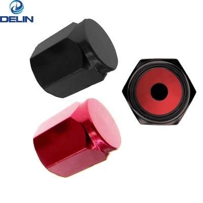 China Auto Multi-Color Hexagon Schrader Valve Cover Valve Stems Caps Auto Wheel Tire Valves Stem Cap for sale