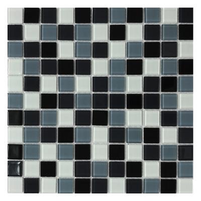 China ZF Parquet Crystal Glass Mosaic Slabs Bathroom And Kitchen Slabs Mosaic For Swimming Pool Decor for sale