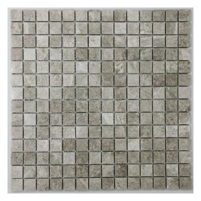 China ZF 20x20mm Parquet Mosaic Slab Natural Marble Stone Square Shaped Mosaic Sheets Marble Wall Decor for sale