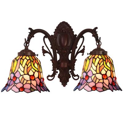 China ZF traditional factory wholesale price stained glass wall light lamp lights reading wall lamp night wall lamp decor for sale