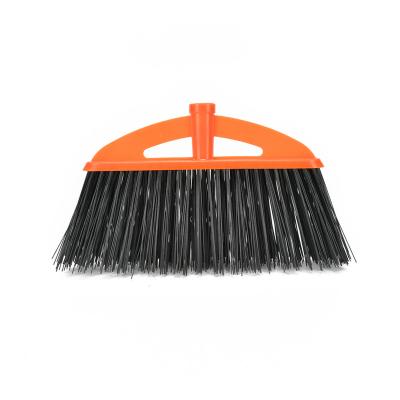 China Free Sample Straight Broom Plastic And Hard Bristle Broom With Handle for sale