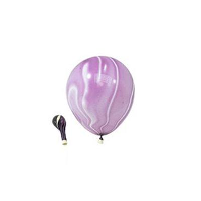 China Beautiful colorful agate latex balloons multiple colors balloon wholesale 10inch 12inch purple and white color balloons for sale