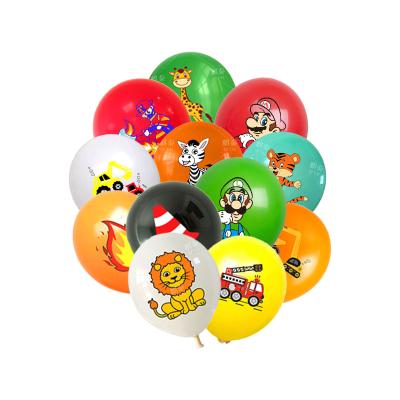 China Lovely Superhero Husband Cartoon Balloons Customization Game Style Party Supplies Colorful Latex Balloon For Kids Play for sale