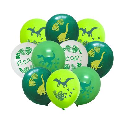 China Birthday Party Wedding Decoration Dragon Style Printing Balloons Pterosaur Stegosaurus Latex Balloons Cartoon Style Balloon For Party Decoration for sale