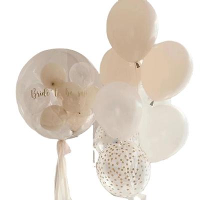 China Beautiful party decoration high quality white matte colorful neutral matte rubberballoons matte gold starballoons for sale