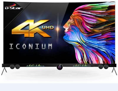 China Household Manufacturer Metal Frame 4k Smart Uhd TV 32 50 55 65 75 90 100 Inch for sale