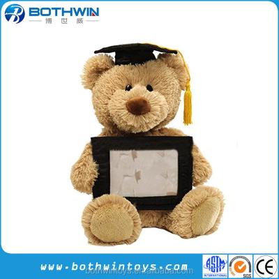 China Up 36 Months Photo Frame Teddy Bear Plush As Graduated Gift for sale