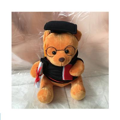 China Up 36 Months Plush Puppy Graduation Bear Customized With Graduation Gown for sale