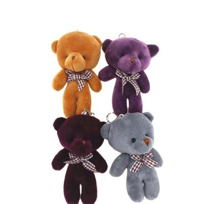 China Up 36 Month Factory Wholesale Teddy Bear Customized Stuffed Mini Plush Key Chain for sale