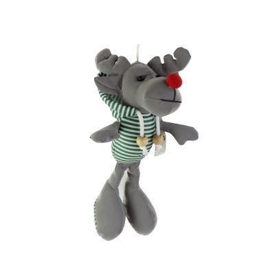 China Up 36 Months Plush Christmas Key Chain Reindeer Reflective Toys for sale