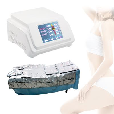 China Skin Tightening Pressotherapy 3 In 1 Machine Professional Lymphatic Drainage Massager Machine EMS Slimming Body Suit For Salon Use for sale