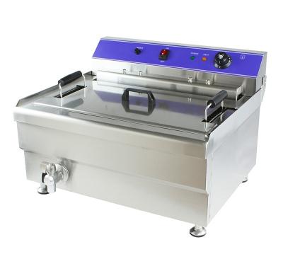 China Frying Food Commercial Deep Fryer/Square Electric Potato and Chicken Countertop Stainless Steel Deep Fryer Machine for sale