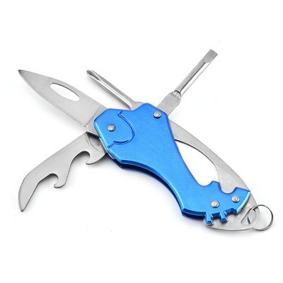 China Multitools Pocket Knife Wrench Key Chain EDC Tool with Bottle Opener, Screwdriver, Hex Wrench VR-0142 for sale