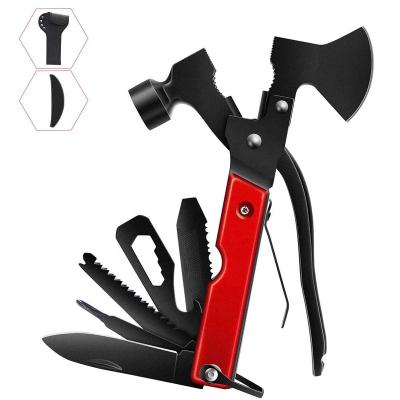 China Carry Popular Multifunctional Tool in 2021 Easy Portable Camp Survival with Stainless Ax Hammer Pliers Knife Pliers Kinfe Pliers Ax Tool for sale