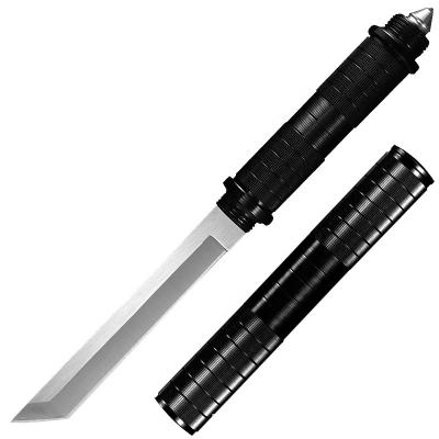 China Outdoor Survival High Hardness Knife Portable Carry Outdoor Stick Knife Easy Defense Tactical Straight Weapon for sale