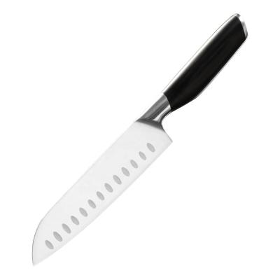 China 1.4116 Wood Handle Stainless Steel Black Color Delicate and Sharp Chef's Knife Professional Kitchen Santoku Knife Wood Kitchen Knife for sale