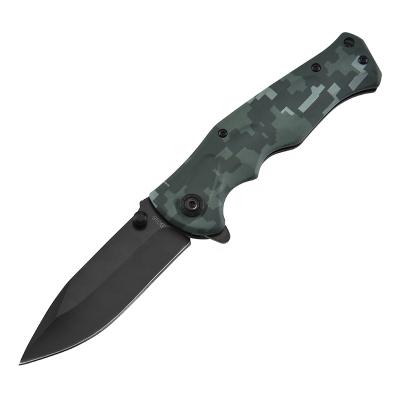 China Easy Folding Knife Handle Carry Camouflage Knife Camping Companion Outdoor Tactical Pocket Knife B048 for sale