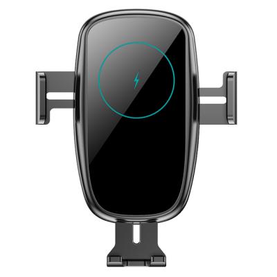 China NEW Car Cell Phone Mount Qi Wireless Charger Fast Wireless Charging Car Phone Holder For Samsung for sale