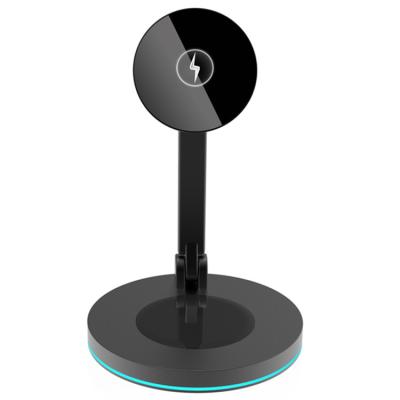 China High Speed ​​QI Newest Multifunctional 2 in 1 Universal Magnetic Wireless Charger 15w for Iphone 13/13 pro for sale