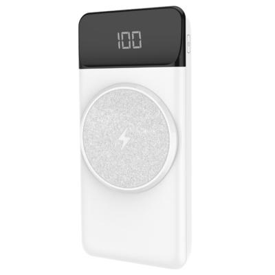 China 15W Hot Selling 15W QI Magnetic Wireless Charger 10000mah Power Charging Magnetic Wireless Bank With Wireless Charging for sale