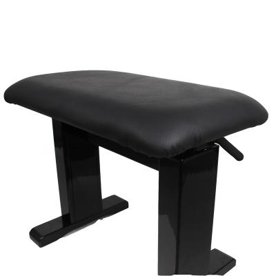 China Classic Black Leather Piano Stool Bench GS-780GL Factory OEM Piano Stools Real Adjustable Beach for sale