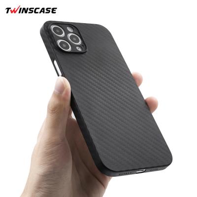 China Super Slim/Full Carbon Fiber PP Anti-fingerprint Light Weight/Anti-fingerprint Body Protection Phone Case For iPhone 12 13 pro Max Case for sale