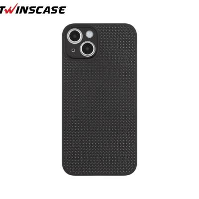 China Full Protection Well/Handle/Ultra Thin Phone Case Light Weight Dissipation 0.35mm Mesh Breathable Hollow Cellular Heat For iPhone 13 mini 13 13 pro max for sale