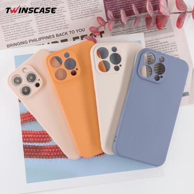 China Shockproof Fast Shipping Candy Colors 1.2mm Microfiber TPU Silicone Shockproof Inner Phone Case For iphone 13 for sale