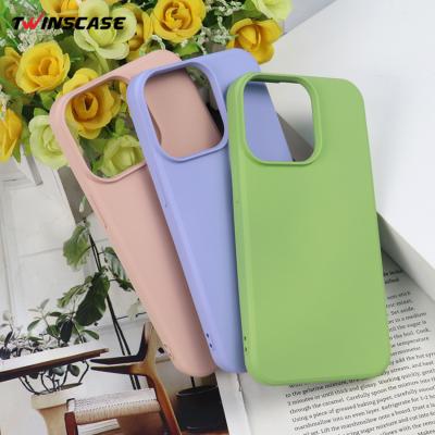 China Low Price Shockproof Phone Case For iPhone Candy Color Anti-skid Oil-coating TPU Soft Silicone Cover For Phone for sale