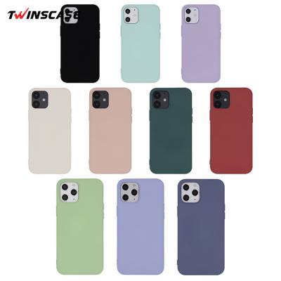 China Anti-drop Phone Case For iPhone Big Camera Protective Hole Colored Ins Style TPU Soft Silicone Phone Case For iPhone 12 13 Mini Pro Max Case for sale