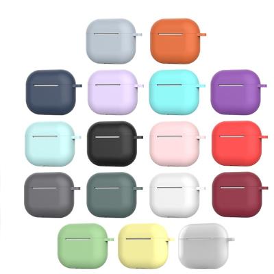 China 2022 Shockproof New Original Colorful Soft Silicone Case For Apple AirPods Pro Prevention Earphone Case for sale