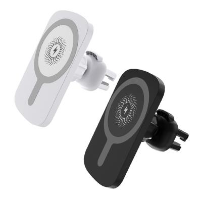 China Car 15W Magnetic Wireless Car Phone Holder Mount Charger Air Vent 360 Rotate Magnetic Wireless Phone Holder For iPhone for sale