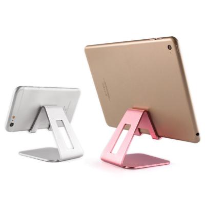 China Waterproof Hot Selling Portable Metal Thin Aluminum Phone Stand Aluminum Lazy White Cards Display Mobile Phone Holder Stand for sale