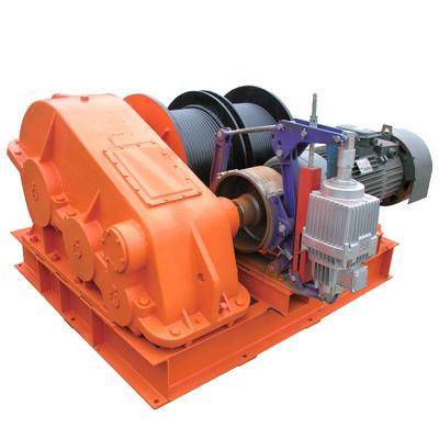 China Mine / Ship / Shipyard Electric Power Wire Pulling Fast Speed ​​JK Electric Winch 12 Ton for sale