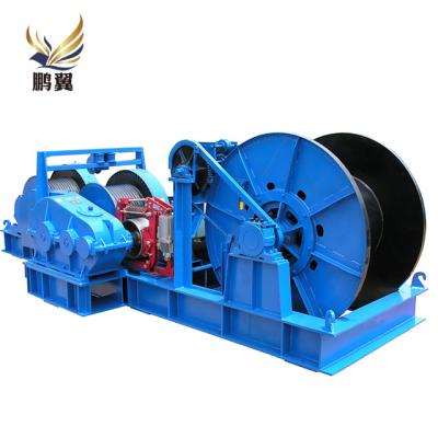 China Mine/ship/shipyard guard/water/tonnage tower crane 45 ton big electric winch with slow and fast speed for sale for sale