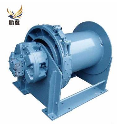 China BOAT Forestry Hydraulic Winch 50 Tons Heavy Hydraulic Winch Slow Single Drum for sale