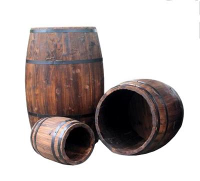 China Wooden Beer Barrel Decoration Display Wine Barrel Flower Pot Wooden Bar Storage and Decoration Wedding Photography Props for sale