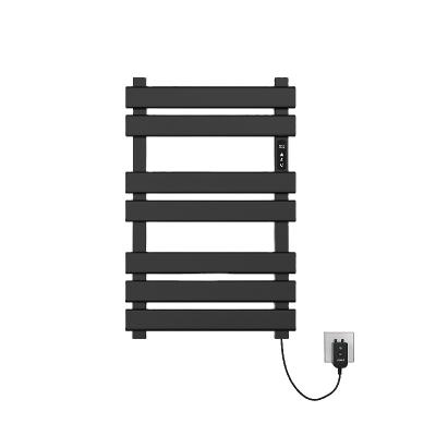 China Waterproof Electric Heating Towel Rail Voice Remote Control Ip45 Wifi Towel Rack Built Timer With CE RoHS UKCA Certification for sale