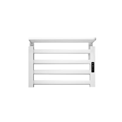 China Heater Electric Towel Rack with 4 Bars 80w Low Power Towel Heater Ip45 Aluminum Alloy Waterproof Heated Towel Rail for sale