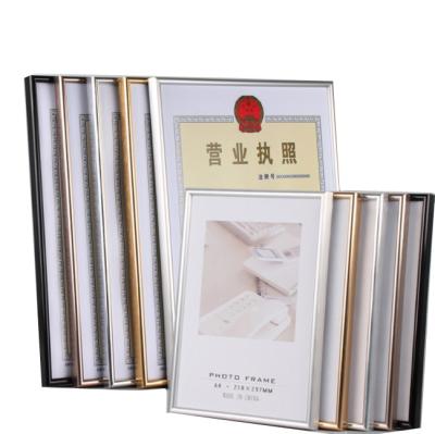 China Instax Quadros A3 Vintage Gold New Style Picture Certificate Frame Large Cartoon Frame Poto Fashionable Nordic Minimalist Frame for sale