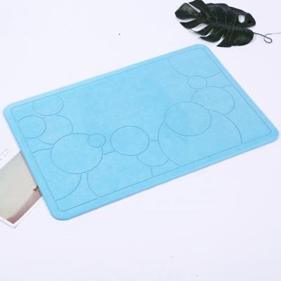 China Viable Diatomaceous Earth Quick Dry Bath Mat Non-Slip Diatomite Floor Mat Eco-friendly Absorbent Diatomite Foot Mat for sale