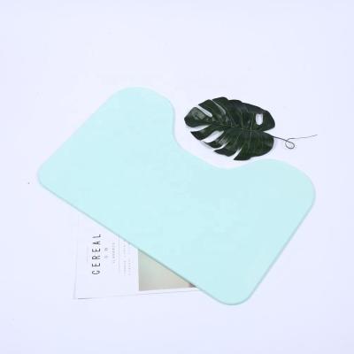 China Toilet Disposable U-shaped Mat Diatomite Mat Bathroom Floor Non-slip Diatomite Floor Mat for sale