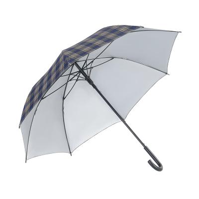 China China manufacturer CLASSIC low cost portable personalized upright plaid 27 inch large 190t fabric umbrella for sale for sale