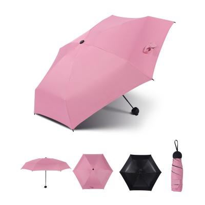 China New wholesale modern manufacturer china capsule five times travel model mini compact sun umbrella suppliers modern with waterproof bag for sale