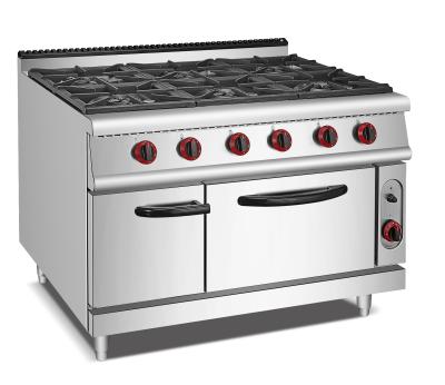 China Hotel Guke Commercial Restaurant Large 6 Burner Stainless Gas Stoves/Gas Stove Price Cooking On Ovens for sale